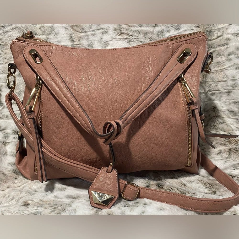 🆕Jessica Simpson💖blush Pink Satchel Crossbody handbag